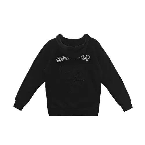 Black Chrome Hearts Zip Up Hoodie view 2
