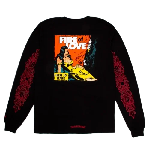 Chrome Hearts Deadly Doll Fire Of Love Long Sleeve T-Shirt