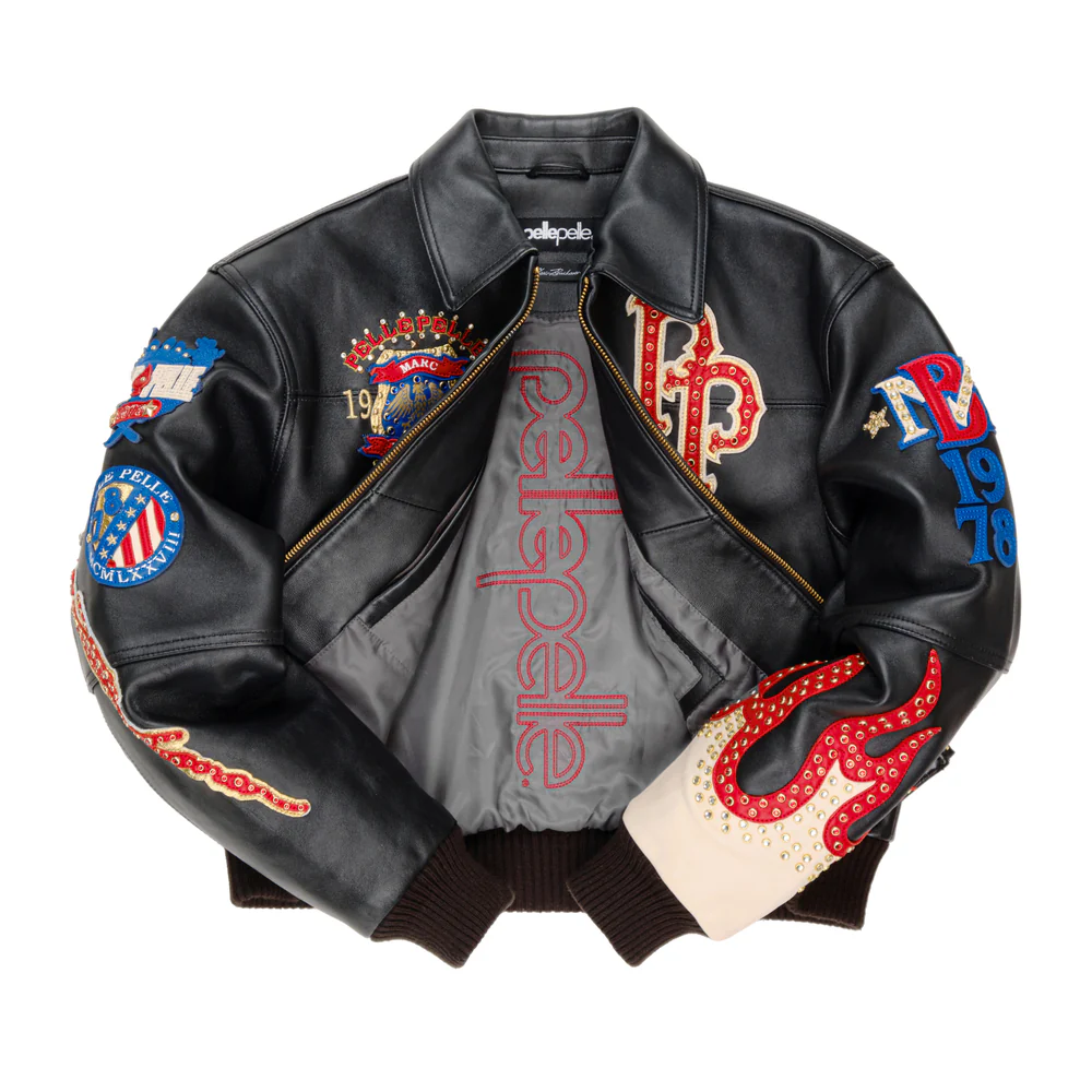 World Famous Pelle Pelle Womens Black Jacket view 3