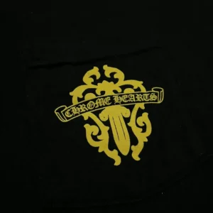 Exclusive Dagger Chrome Hearts Pocket Tee Black view 3