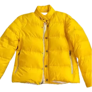 Down Yellow Puffer Jacket | Chrome Hearts