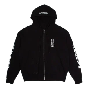 Chrome Hearts Eye Chart Logo Zip Up Hoodie