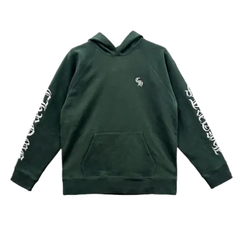 Chrome Hearts Green Hoodie CH Logo