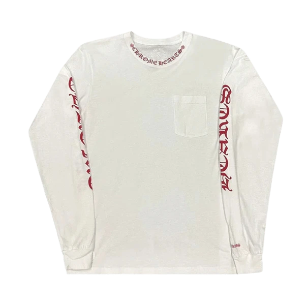 Exclusive Miami Chrome Hearts Neck Logo T Shirt White view 2