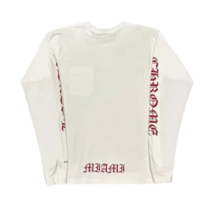 Exclusive Miami Chrome Hearts Neck Logo T Shirt White