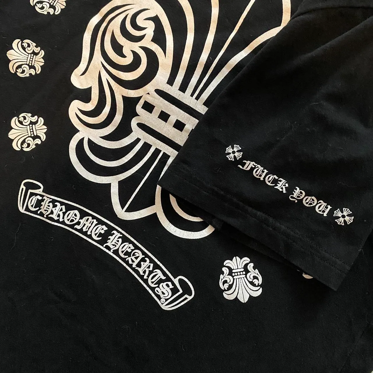 Chrome Hearts Fleur Logo T Shirt Black With Pocket view 3