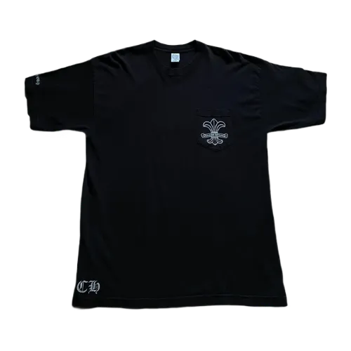 Chrome Hearts Fleur Logo T Shirt Black With Pocket view 2