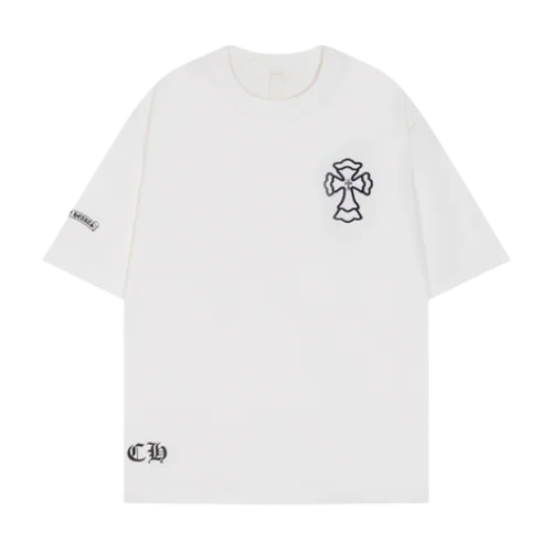 Chrome Hearts Stylish Embroidered Cross Tee view 2