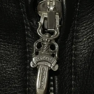 Leather Rider Matty Boy Cemetery Cross Patch Jacket | Chrome Hearts view 5