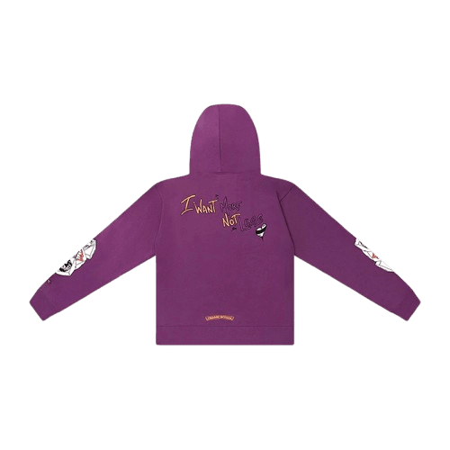 Chrome Hearts I Want More Hoodie Purple