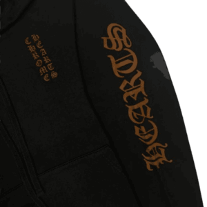 Chrome Hearts Black Hoodie Brown Logo view 3