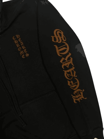 Chrome Hearts Black Hoodie Brown Logo view 3