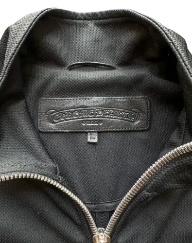 Black Horseshoe Logo Track Jacket | Chrome Hearts view 3