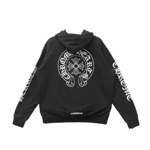 Chrome Hearts Hoodie Horseshoe Logo view 2
