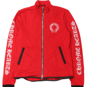 Red Horseshoe Logo Track Jacket | Chrome Hearts