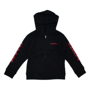 Scroll Logo Chrome Hearts Hoodie view 2