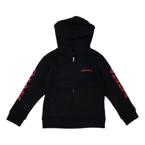 Scroll Logo Chrome Hearts Hoodie view 2