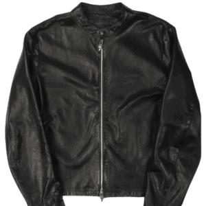Black Lamb Leather Cafe Racer Jacket | Chrome Hearts