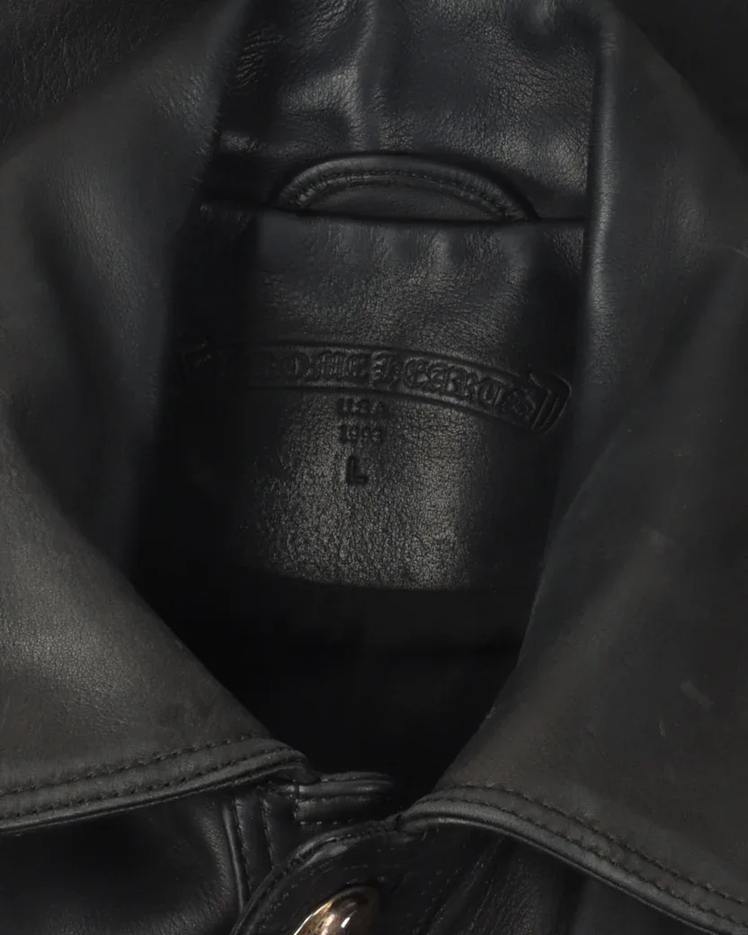 Le Fleur Western Leather Vest | Chrome Hearts view 3