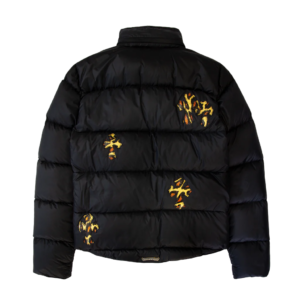 Leopard Cross Patch Puffer Jacket | Chrome Hearts view 2