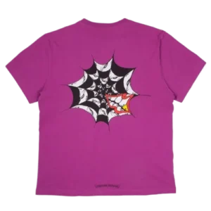 Chrome Hearts Matty Boy Purple Spider Web T-Shirt