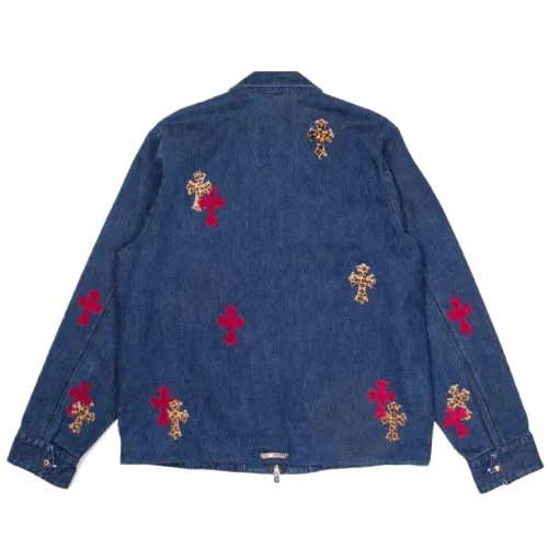 Chrome Hearts Mixed Cross Patch Street Meat Work Jacket view 2