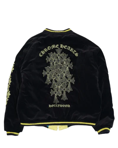 Matty Boy Flaming Youth Reversible Souvenir Jacket | Chrome Hearts view 2
