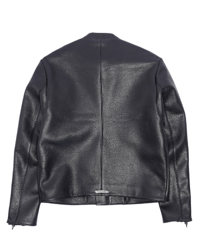 Leather Rider Matty Boy Cemetery Cross Patch Jacket | Chrome Hearts view 2