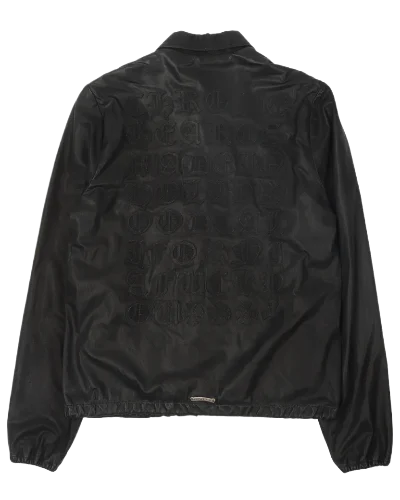 Matty Boy Hand Painted Leather Coach Jacket | Chrome Hearts view 2
