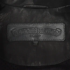 Matty Boy Hand Painted Leather Coach Jacket | Chrome Hearts view 3