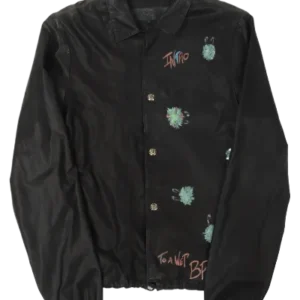 Matty Boy Hand Painted Leather Coach Jacket | Chrome Hearts