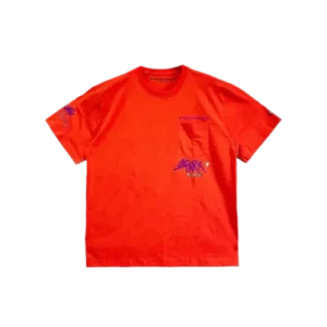 Chrome Hearts Red Flame Short Sleeve T Shirt view 2