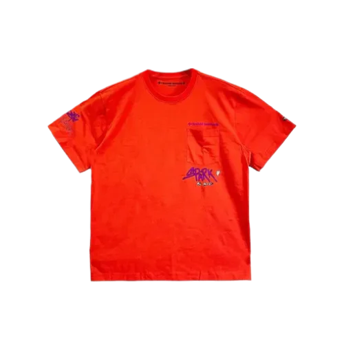 Chrome Hearts Red Flame Short Sleeve T Shirt view 2