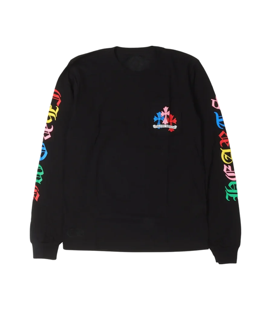 Multicolor Cross Long Sleeve T Shirt