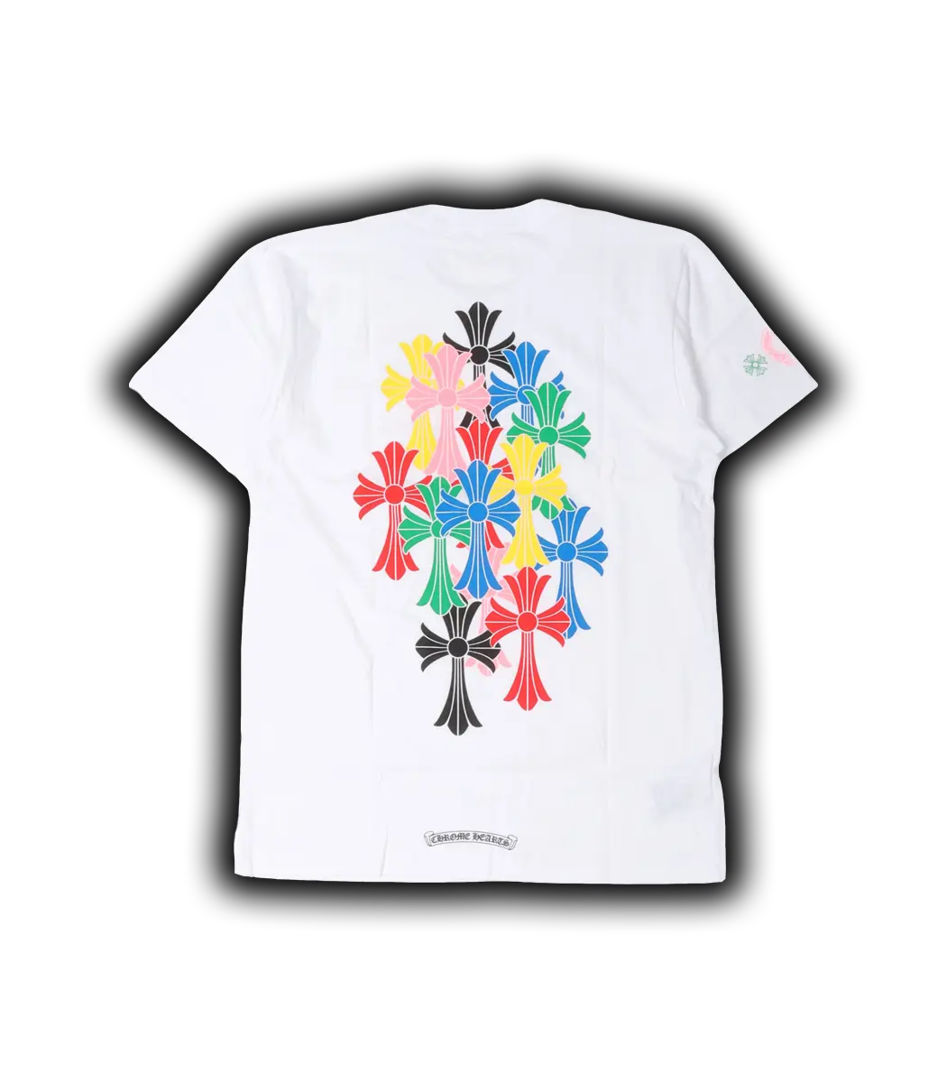 Multicolor-Cross-T-Shirt White