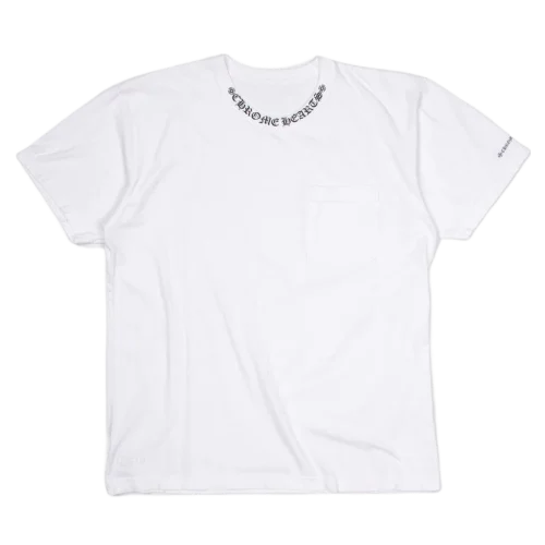 Chrome Hearts Neck Logo White T-Shirt