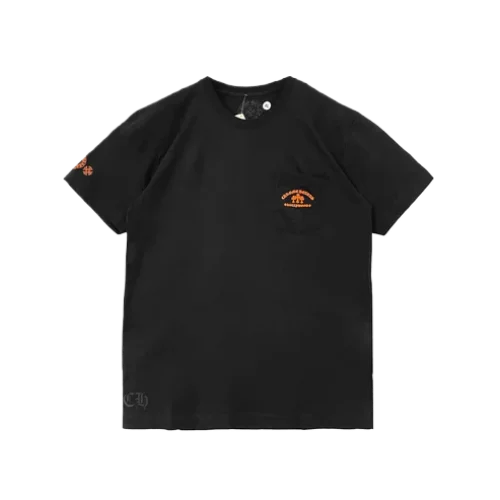 Chrome Hearts Orange Cross Slogan Short Sleeve T Shirt view 2
