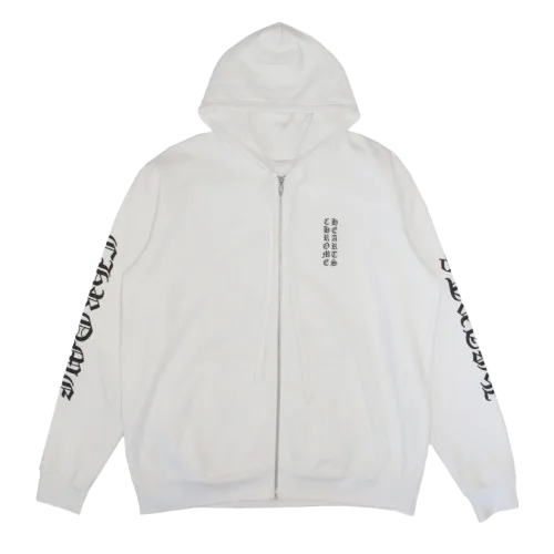 Chrome Hearts Pillar Logo Zip Up Hoodie