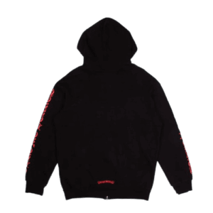 Chrome Heart Red Dagger Logo Zip Up Hoodie view 2