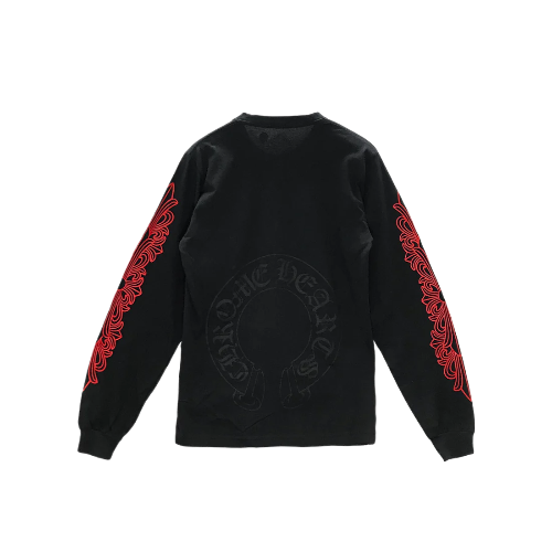 Red Horseshoe Logo Long Sleeve T shirt view 2