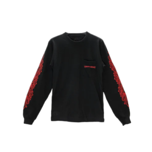 Red Horseshoe Logo Long Sleeve T shirt