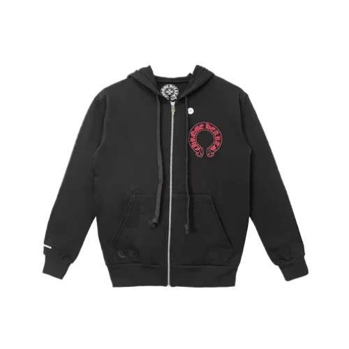 Chrome Hearts Red Horseshoe Logo Hoodie view 2