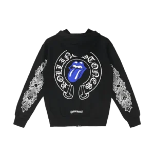 Blue Rolling Stone Chrome Hearts Hoodie