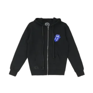 Blue Rolling Stone Chrome Hearts Hoodie view 2