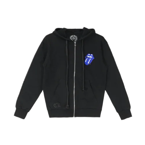 Blue Rolling Stone Chrome Hearts Hoodie view 2