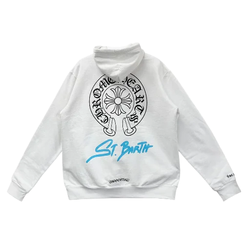 ST Barth Chrome Hearts White Hoodie
