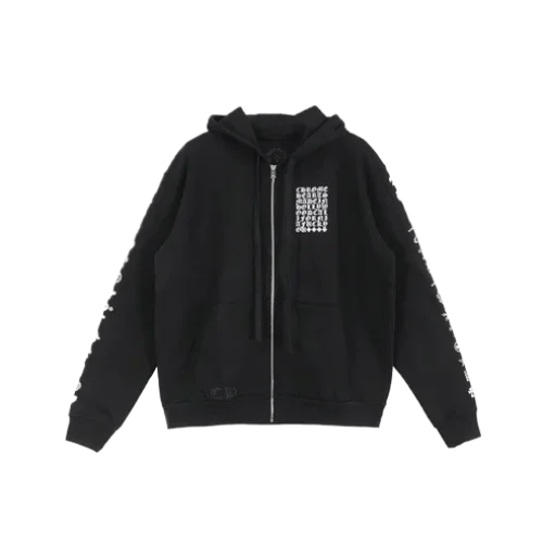 Scripted Logo Chrome Hearts Hoodie
