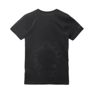 Chrome Hearts Scroll Horseshoe Logo Short Sleeve Tee