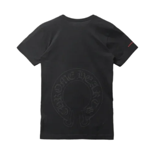 Chrome Hearts Scroll Horseshoe Logo Short Sleeve Tee