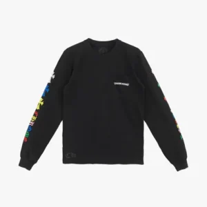 Scroll Logo Multi Color Crosses Long Sleeve Tshirt view 2